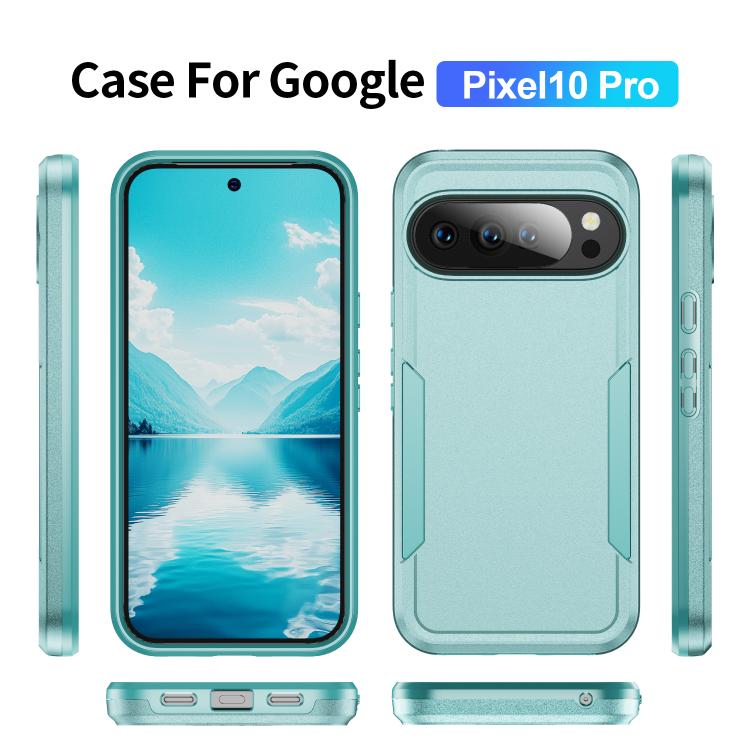 For Google Pixel 10 Pro Pioneer Armor Heavy Duty PC + TPU Phone Case(Green) - Google Cases by buy2fix | Online Shopping UK | buy2fix