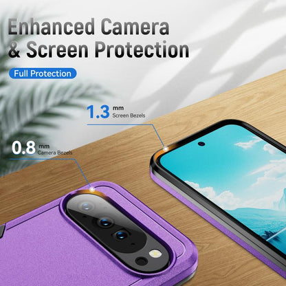 For Google Pixel 10 Pro Pioneer Armor Heavy Duty PC + TPU Phone Case(Purple+Black) - Google Cases by buy2fix | Online Shopping UK | buy2fix
