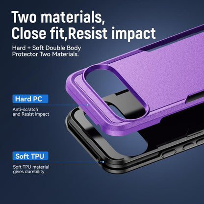 For Google Pixel 10 Pro Pioneer Armor Heavy Duty PC + TPU Phone Case(Purple+Black) - Google Cases by buy2fix | Online Shopping UK | buy2fix