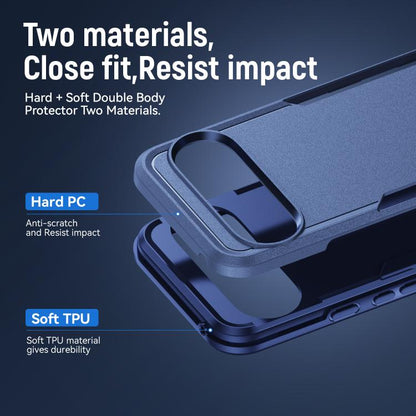 For Google Pixel 10 Pro XL Pioneer Armor Heavy Duty PC + TPU Phone Case(Blue) - Google Cases by buy2fix | Online Shopping UK | buy2fix