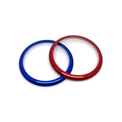 For BMW 2 / 3 / 4 / 5 / 6 / 7 Series Car Multimedia Knob Decorative Ring Cover(Blue) - Decoration Rings by buy2fix | Online Shopping UK | buy2fix