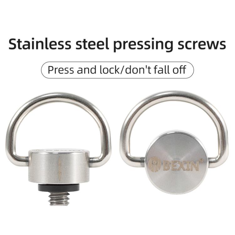 BEXIN LS020 Quick Release Plate Screws 1/4 inch C-Ring Adapter Mount Screws(Steel Color) - Other Accessories by BEXIN | Online Shopping UK | buy2fix