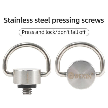 BEXIN LS020 Quick Release Plate Screws 1/4 inch C-Ring Adapter Mount Screws(Steel Color) - Other Accessories by BEXIN | Online Shopping UK | buy2fix