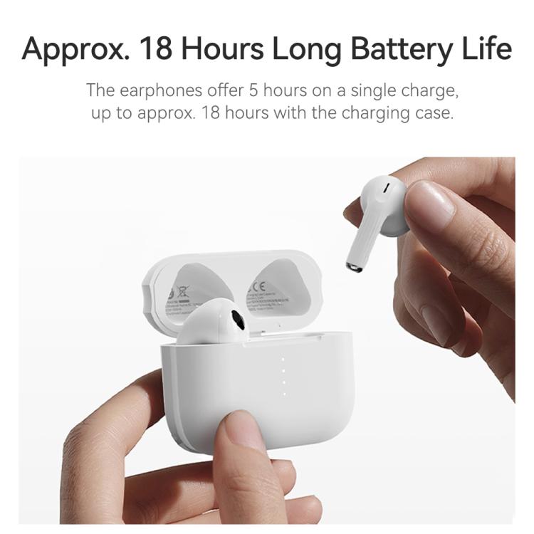 ROCK EB710 RAU0788 Bluetooth 5.3 Wireless Earphones(White) - Bluetooth Earphone by ROCK | Online Shopping UK | buy2fix