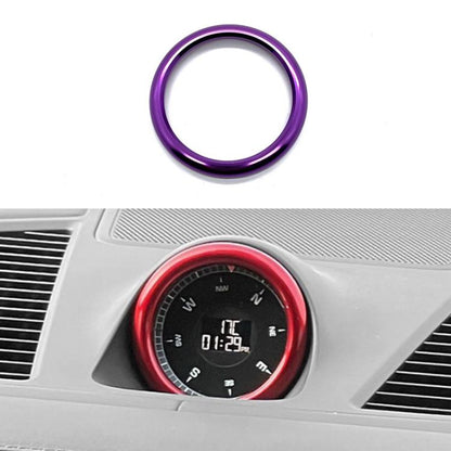 For Porsche Macan / Cayenne / Panamera 911 718 Car Compass Stopwatch Decorative Ring Cover(Purple) - Decoration Rings by buy2fix | Online Shopping UK | buy2fix