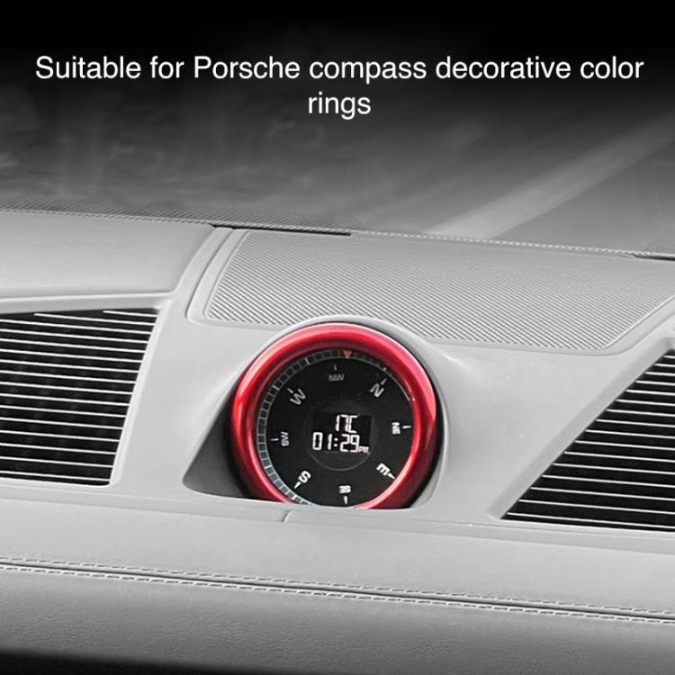 For Porsche Macan / Cayenne / Panamera 911 718 Car Compass Stopwatch Decorative Ring Cover(Purple) - Decoration Rings by buy2fix | Online Shopping UK | buy2fix