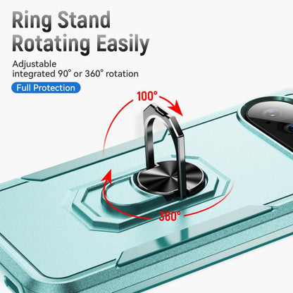 For Google Pixel 10 Pioneer Armor Heavy Duty PC + TPU Phone Case with Holder(Green) - Google Cases by buy2fix | Online Shopping UK | buy2fix