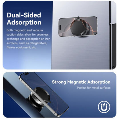 ROCK Q16 RPH1016 Car Electric Vacuum Suction Cup Magnetic Phone Holder(Black) - Universal Car Holders by ROCK | Online Shopping UK | buy2fix