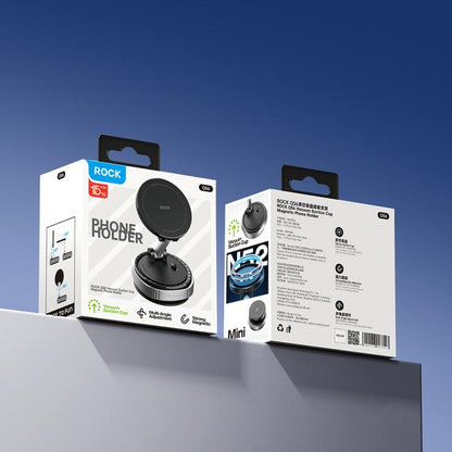 ROCK Q16 RPH1016 Car Electric Vacuum Suction Cup Magnetic Phone Holder(Black) - Universal Car Holders by ROCK | Online Shopping UK | buy2fix