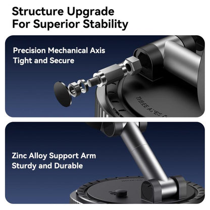 ROCK Q16 RPH1016 Car Electric Vacuum Suction Cup Magnetic Phone Holder(Black) - Universal Car Holders by ROCK | Online Shopping UK | buy2fix