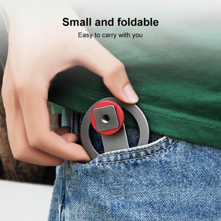 Flymile Magnetic Phone Tripod Mount MagSafe Adapter Phone Holder, Style:Folding Akka Cold Shoe Mount - Ring Holder by buy2fix | Online Shopping UK | buy2fix