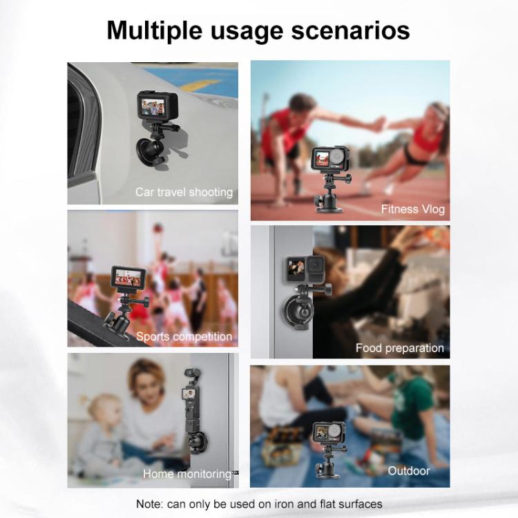 Strong Magnetic Round Base Aluminum Alloy Desktop Base - Mount & Holder by buy2fix | Online Shopping UK | buy2fix