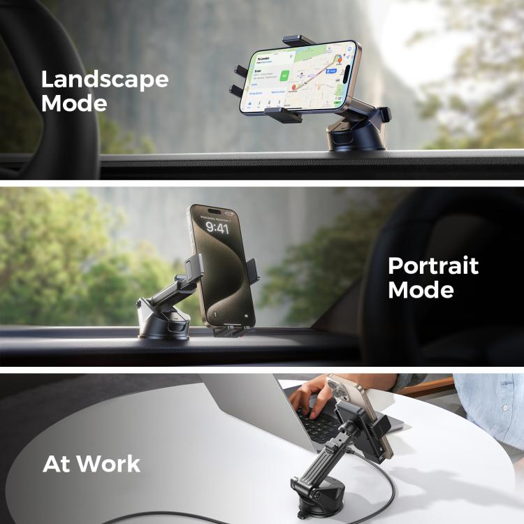 JOYROOM JR-ZS241S 15W Car Wireless Charging Holder(Black) - Wireless Charger Holders by JOYROOM | Online Shopping UK | buy2fix