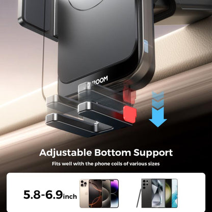 JOYROOM JR-ZS241S 15W Car Wireless Charging Holder(Black) - Wireless Charger Holders by JOYROOM | Online Shopping UK | buy2fix