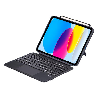 For iPad 2025 / 2022 U8 Magic Folio Ultra-thin RGB Backlight Touchpad BT Keyboard Leather Case(Black) - For iPad Pro by buy2fix | Online Shopping UK | buy2fix