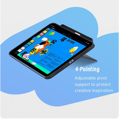 For iPad 2025 / 2022 U8 Magic Folio Ultra-thin RGB Backlight Touchpad BT Keyboard Leather Case(Black) - For iPad Pro by buy2fix | Online Shopping UK | buy2fix