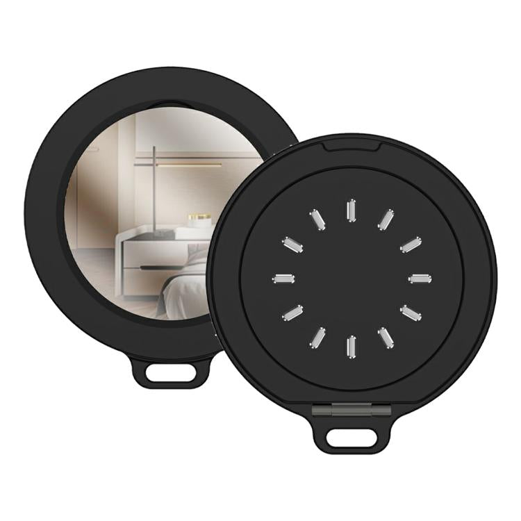 Magnetic MagSafe Aluminum Alloy Aromatherapy Mirror Bracket with Straps(Black) - Ring Holder by buy2fix | Online Shopping UK | buy2fix