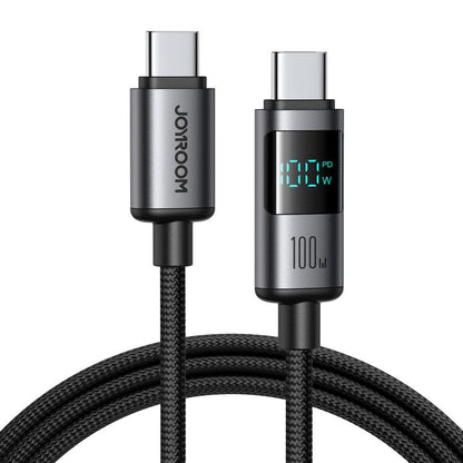 JOYROOM S-A16 Pro Prism Series 100W Digital Display Type-C Fast Charging Data Cable, Length: 1.2m(Black) - USB-C & Type-C Cable by JOYROOM | Online Shopping UK | buy2fix