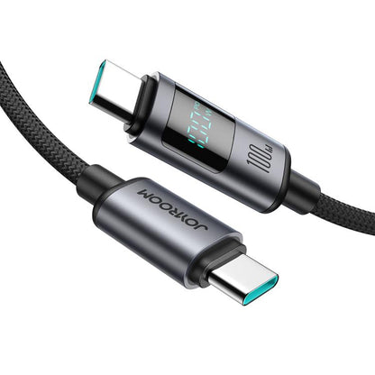 JOYROOM S-A16 Pro Prism Series 100W Digital Display Type-C Fast Charging Data Cable, Length: 1.2m(Black) - USB-C & Type-C Cable by JOYROOM | Online Shopping UK | buy2fix