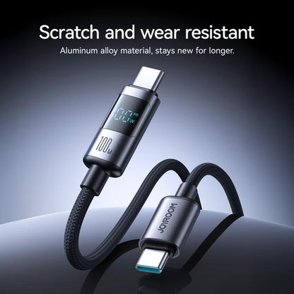 JOYROOM S-A16 Pro Prism Series 100W Digital Display Type-C Fast Charging Data Cable, Length: 1.2m(Black) - USB-C & Type-C Cable by JOYROOM | Online Shopping UK | buy2fix