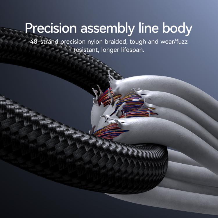 JOYROOM S-A16 Pro Prism Series 100W Digital Display Type-C Fast Charging Data Cable, Length: 1.2m(Black) - USB-C & Type-C Cable by JOYROOM | Online Shopping UK | buy2fix