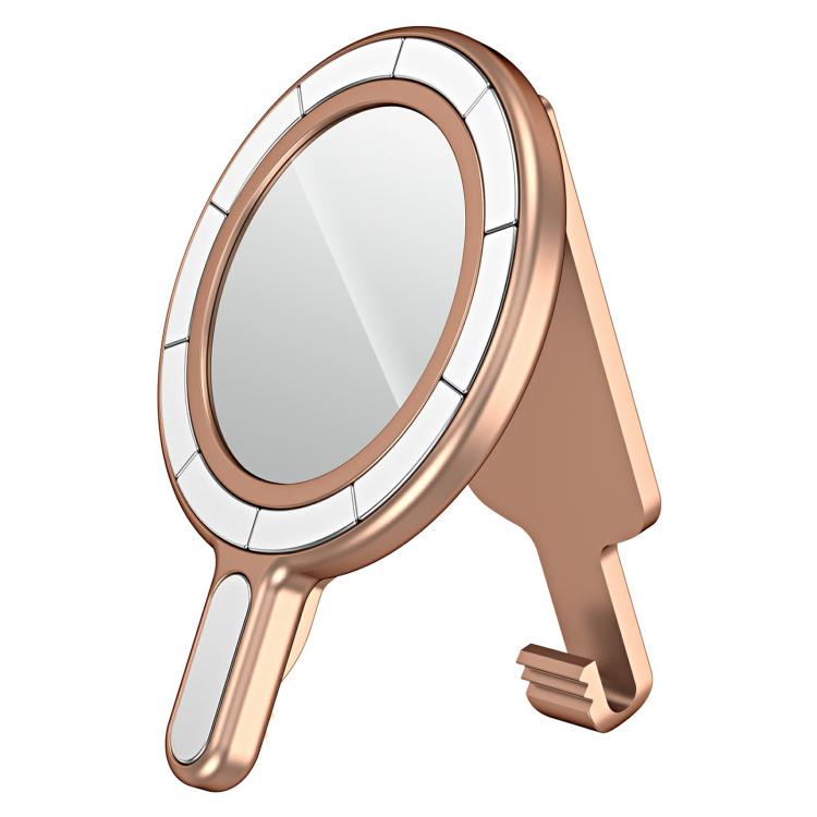 Magnetic MagSafe Phone Holder Belt Clip Electroplating Mirror Bracket(Rose Gold) - Ring Holder by buy2fix | Online Shopping UK | buy2fix