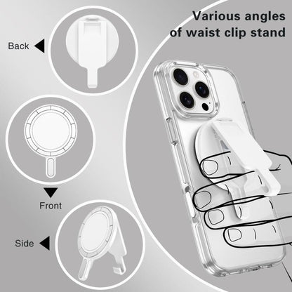 Magnetic MagSafe Phone Holder Belt Clip Electroplating Mirror Bracket(Silver) - Ring Holder by buy2fix | Online Shopping UK | buy2fix