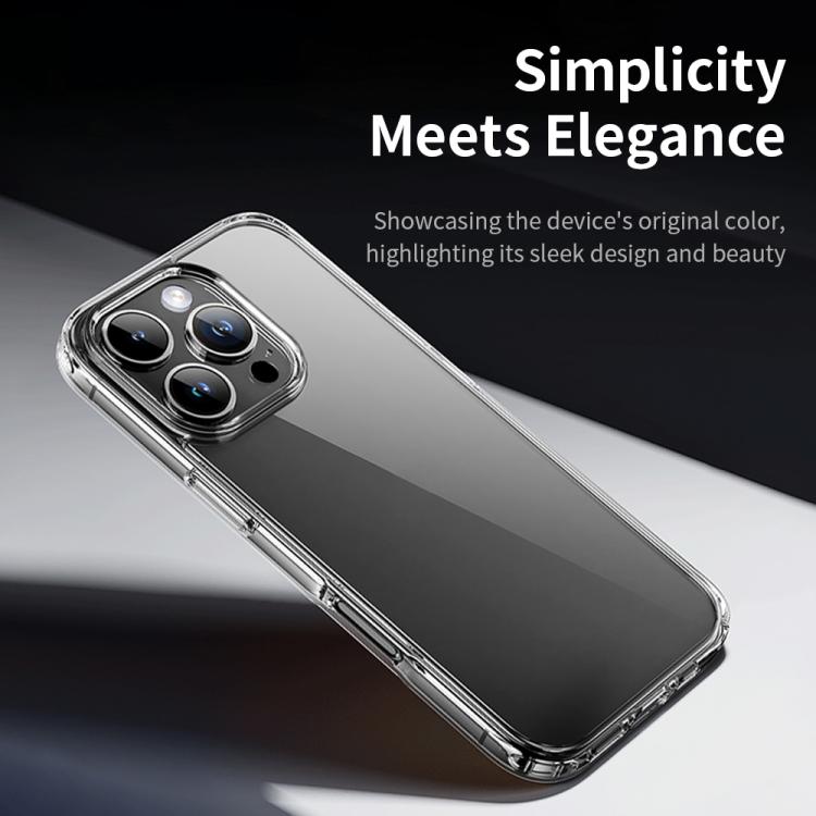 For iPhone 16 ROCK Pure Series Clear PC Hybrid TPU Phone Case(Transparent) - iPhone 16 Cases by ROCK | Online Shopping UK | buy2fix