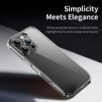 For iPhone 16 ROCK Pure Series Clear PC Hybrid TPU Phone Case(Transparent) - iPhone 16 Cases by ROCK | Online Shopping UK | buy2fix