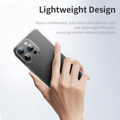 For iPhone 16 Plus ROCK Pure Series Clear PC Hybrid TPU Phone Case(Transparent) - iPhone 16 Plus Cases by ROCK | Online Shopping UK | buy2fix