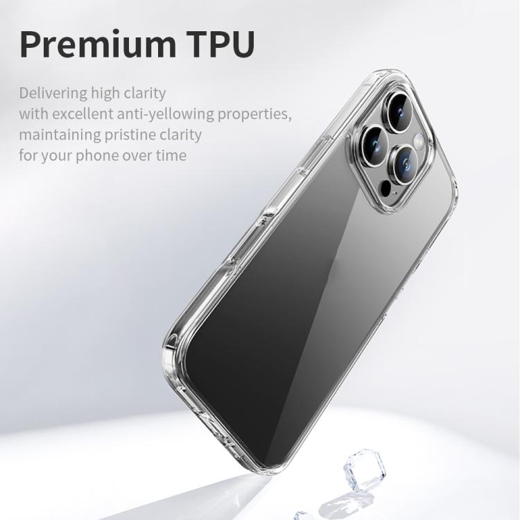 For iPhone 16 Pro ROCK Pure Series Clear PC Hybrid TPU Phone Case(Transparent) - iPhone 16 Pro Cases by ROCK | Online Shopping UK | buy2fix