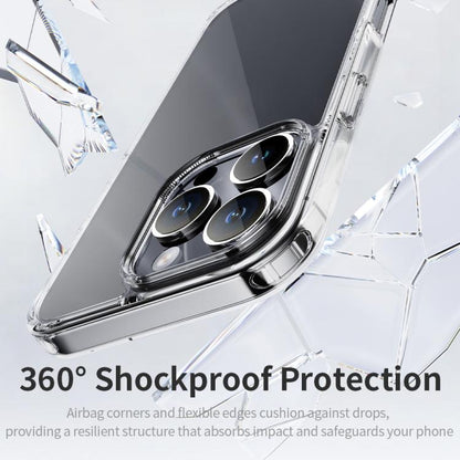 For iPhone 16 Pro ROCK Pure Series Clear PC Hybrid TPU Phone Case(Transparent) - iPhone 16 Pro Cases by ROCK | Online Shopping UK | buy2fix