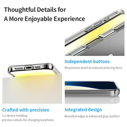 For iPhone 16 Pro Max ROCK JingDun Series Clear Rotating MagSafe Holder PC Hybrid TPU Phone Case(Transparent) - iPhone 16 Pro Max Cases by ROCK | Online Shopping UK | buy2fix