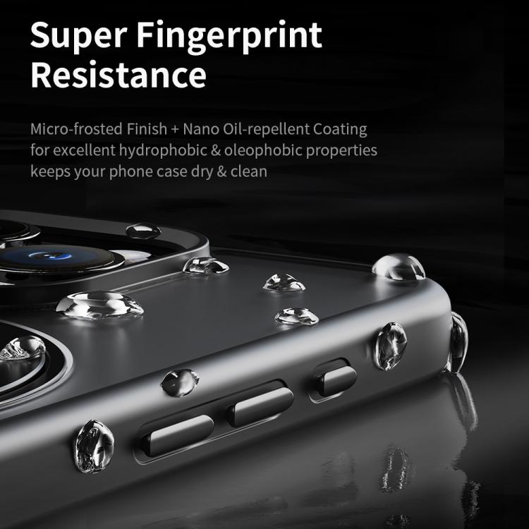 For iPhone 16 Pro Max ROCK YouDun Series Skin Feel Rotating MagSafe Holder PC Hybrid TPU Phone Case(Grey) - iPhone 16 Pro Max Cases by ROCK | Online Shopping UK | buy2fix