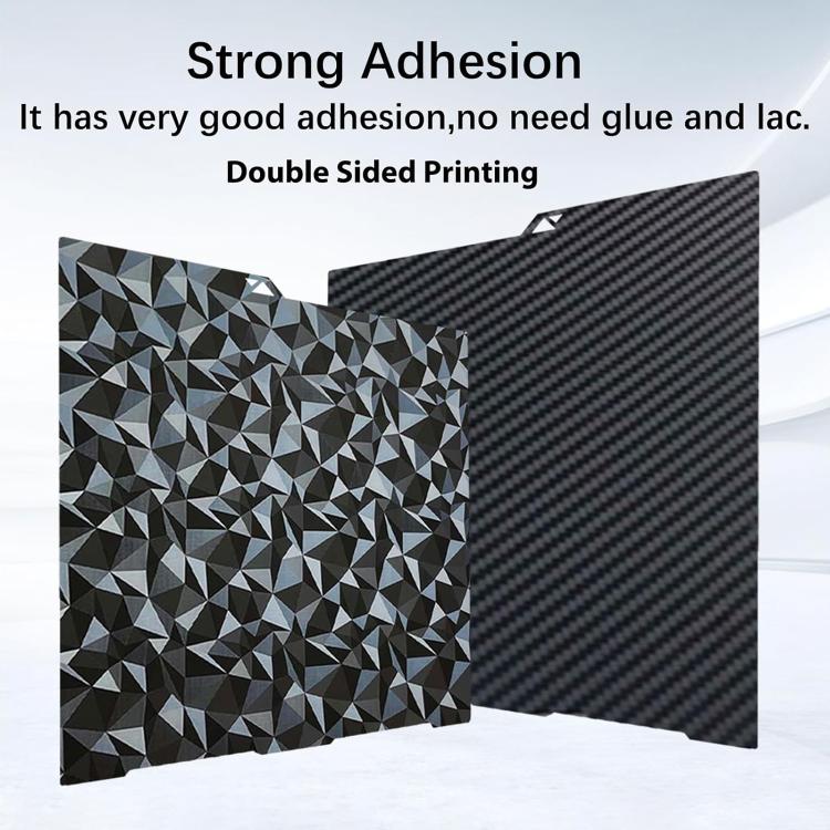 3D Printer Build Plate Spring Steel Sheet For ANYCUBIC 268x256mm, Style:PET Carbon Fiber + PEO Diamond Film - Parts by buy2fix | Online Shopping UK | buy2fix