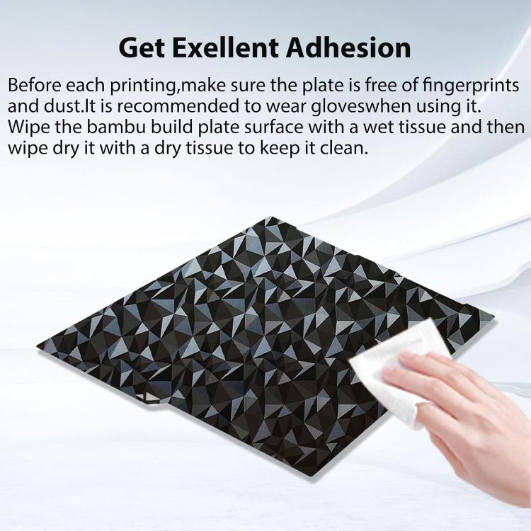 3D Printer Build Plate Spring Steel Sheet For ANYCUBIC 268x256mm, Style:PET Carbon Fiber + PEO Diamond Film - Parts by buy2fix | Online Shopping UK | buy2fix