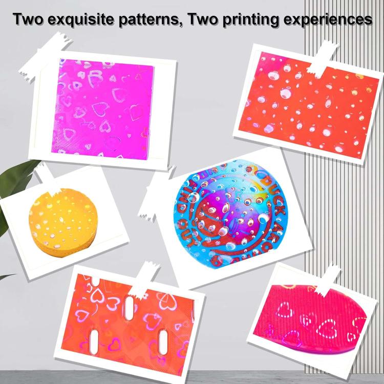 3D Printer Build Plate Spring Steel Sheet For ANYCUBIC 268x256mm, Style:Love + Water Drop PEH Film - Parts by buy2fix | Online Shopping UK | buy2fix