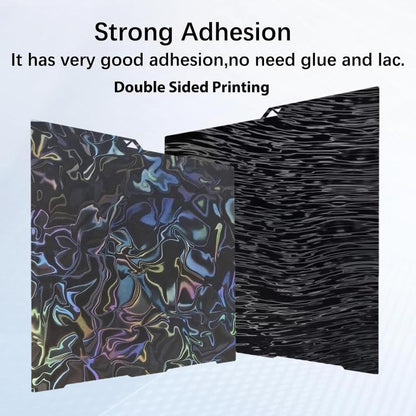 3D Printer Build Plate Spring Steel Sheet For ANYCUBIC 268x256mm, Style:Satin + Water Ripple PRN Film - Parts by buy2fix | Online Shopping UK | buy2fix