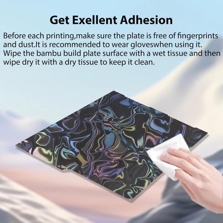 3D Printer Build Plate Spring Steel Sheet For ANYCUBIC 268x256mm, Style:Satin + Water Ripple PRN Film - Parts by buy2fix | Online Shopping UK | buy2fix