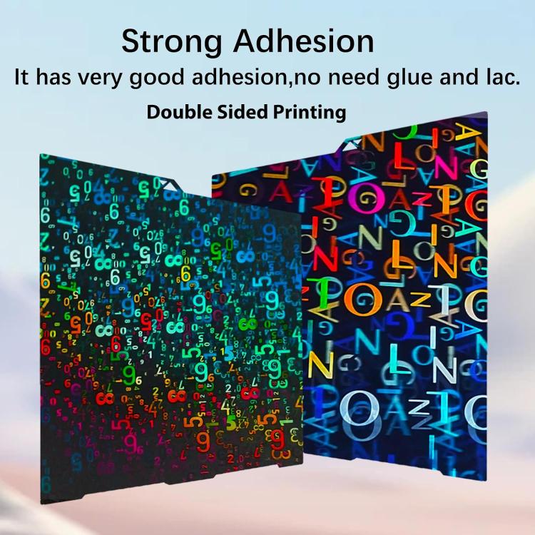 3D Printer Build Plate Spring Steel Sheet For ANYCUBIC 268x256mm, Style:Number + Letter Film - Parts by buy2fix | Online Shopping UK | buy2fix
