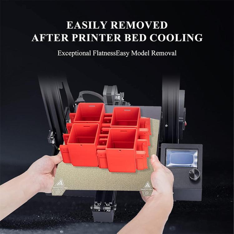 3D Printer Build Plate Spring Steel Sheet For Creality 235x235mm, Style:PEI Double-sided Coating - Parts by buy2fix | Online Shopping UK | buy2fix