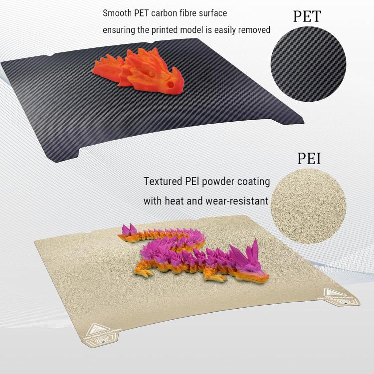 3D Printer Build Plate Spring Steel Sheet For Creality 235x235mm, Style:PEI Coating + PET Film - Parts by buy2fix | Online Shopping UK | buy2fix