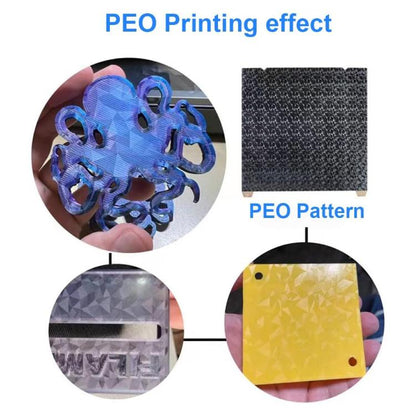 3D Printer Build Plate Spring Steel Sheet For Creality 235x235mm, Style:PEI Coating + PEO Film - Parts by buy2fix | Online Shopping UK | buy2fix