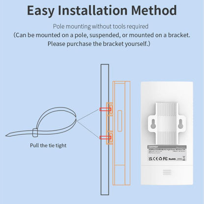 COMFAST CF-E112N V2 2.4GHz 300Mbps 9dBi Monitoring Bridge Set, Plug:AU Plug - Wireless Routers by COMFAST | Online Shopping UK | buy2fix