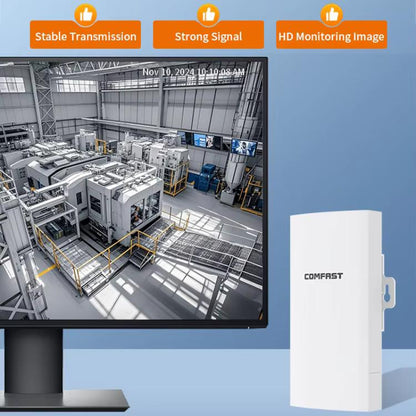 COMFAST CF-E112N V2 2.4GHz 300Mbps 9dBi Monitoring Bridge Set, Plug:US Plug - Wireless Routers by COMFAST | Online Shopping UK | buy2fix