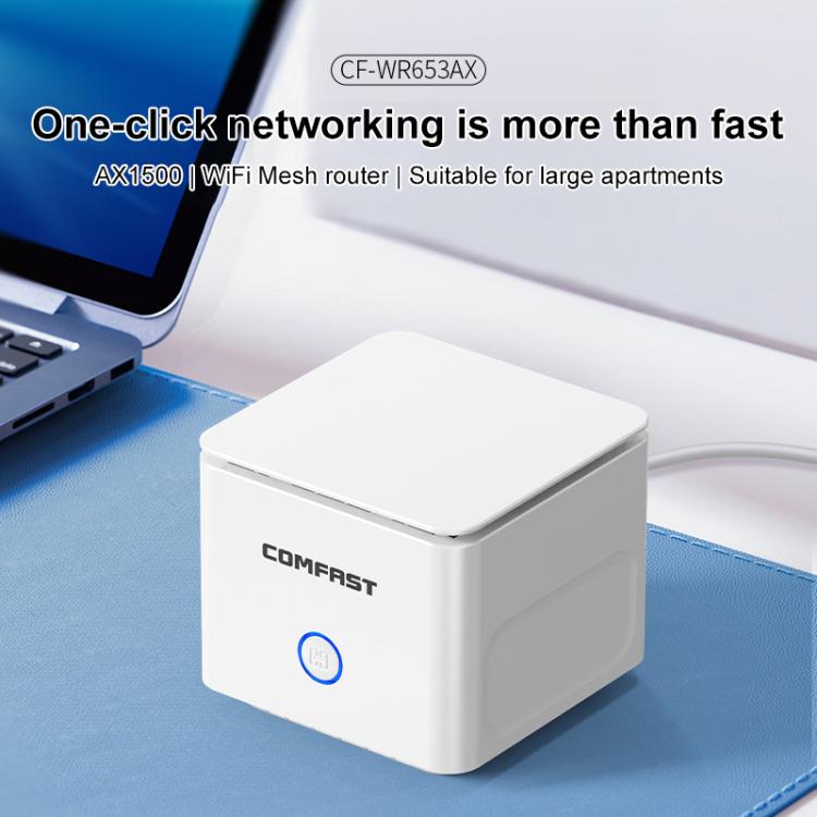 COMFAST CF-WR653AX 1500Mbps 2.4GHz / 5.8GHz Dual-Band Gigabit WiFi 6 Mesh Router, Plug:UK Plug - Wireless Routers by COMFAST | Online Shopping UK | buy2fix