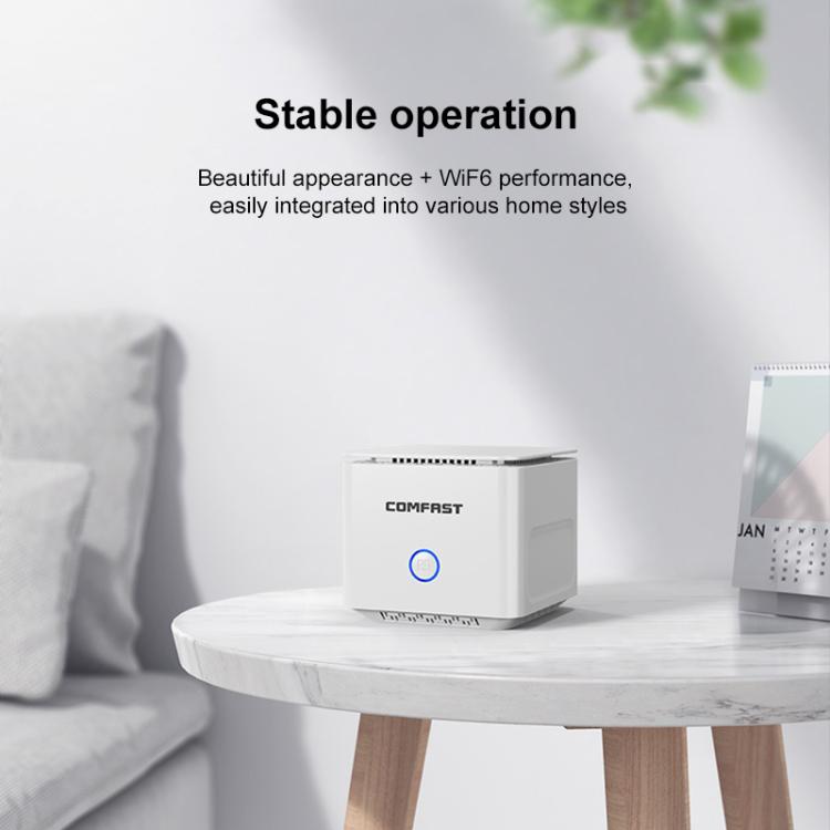 COMFAST CF-WR653AX 1500Mbps 2.4GHz / 5.8GHz Dual-Band Gigabit WiFi 6 Mesh Router, Plug:AU Plug - Wireless Routers by COMFAST | Online Shopping UK | buy2fix