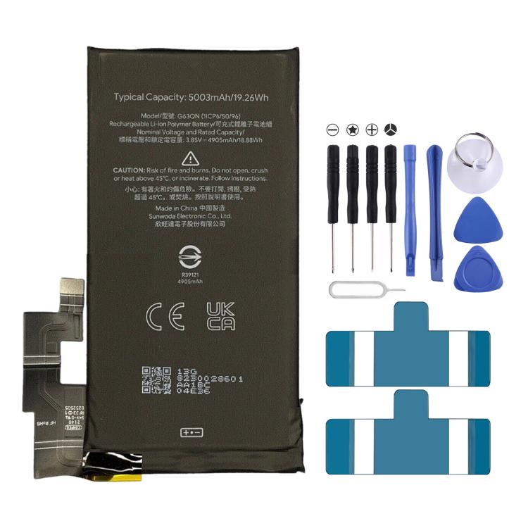 For Google Pixel 6 Pro 5003mAh G63QN Battery Replacement - For Google by buy2fix | Online Shopping UK | buy2fix