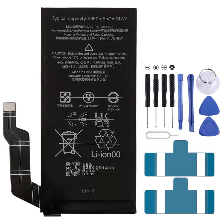 For Google Pixel 6A 4350mAh GLU7G Battery Replacement - For Google by buy2fix | Online Shopping UK | buy2fix