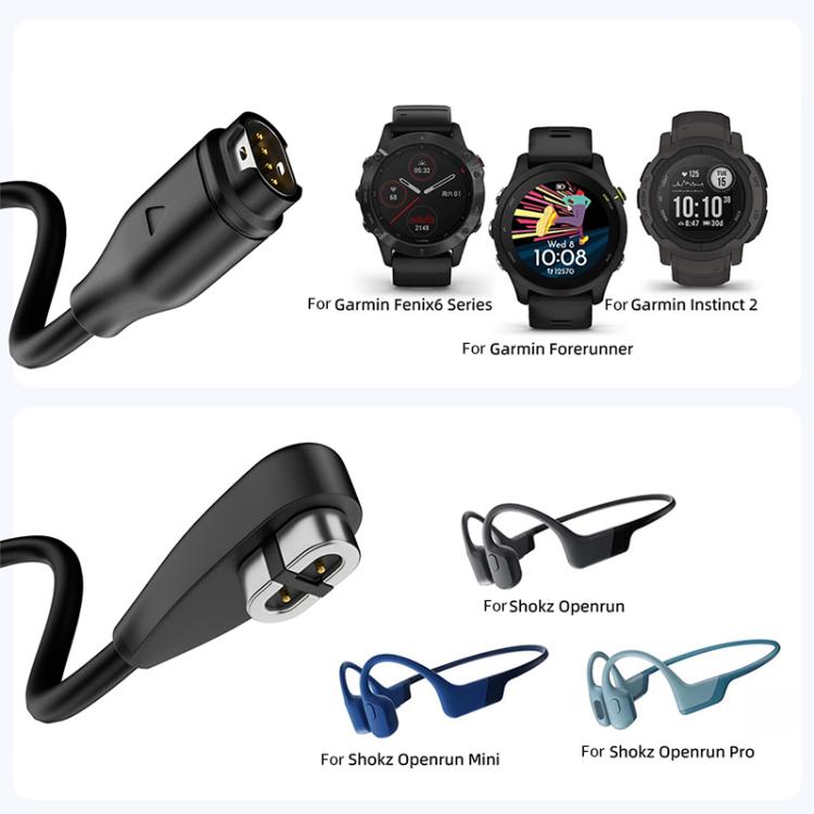 2 in 1 Earphone & Smart Watch Charging Adapter Cable for Shokz & Garmin, Interface:USB - Earphone Adapter by buy2fix | Online Shopping UK | buy2fix